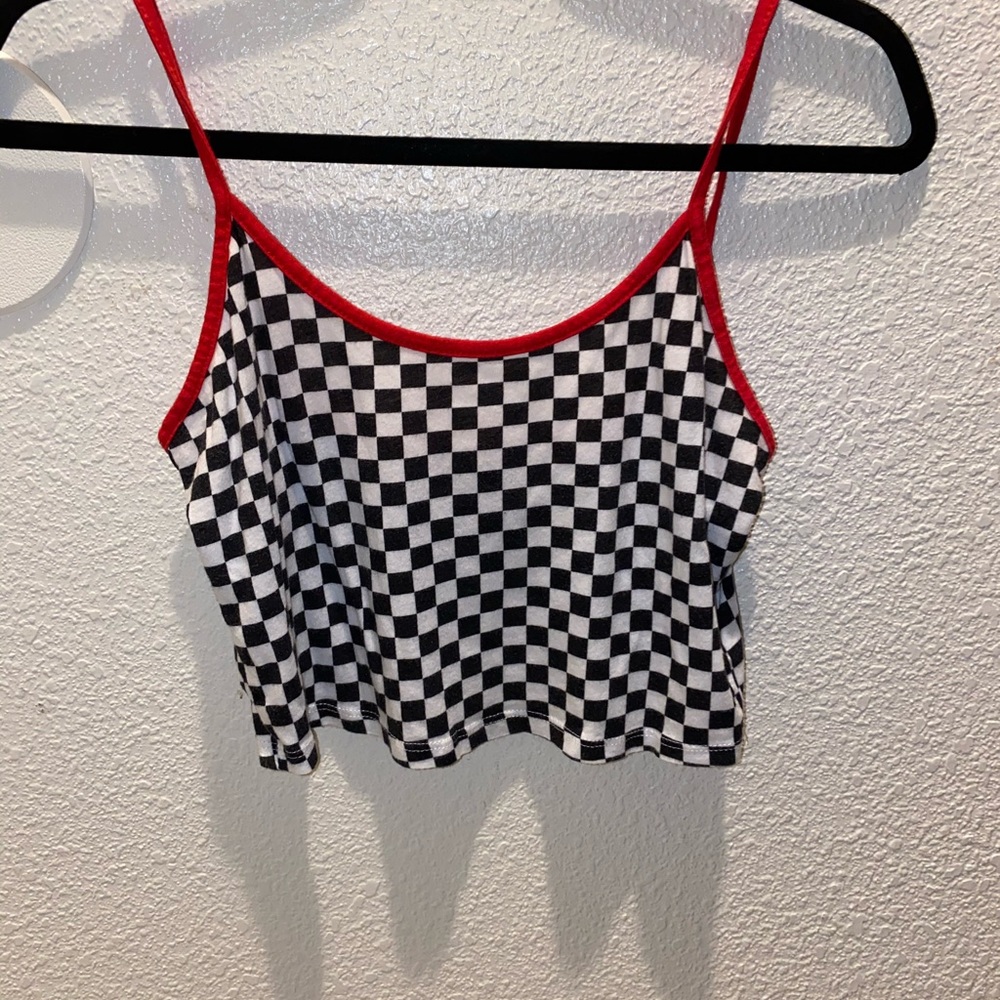 Checkered Crop Top